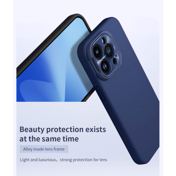 Maska za iPhone 15 Pro Max 6.7 Nillkin Lens Wing Magnetic plava - 212115