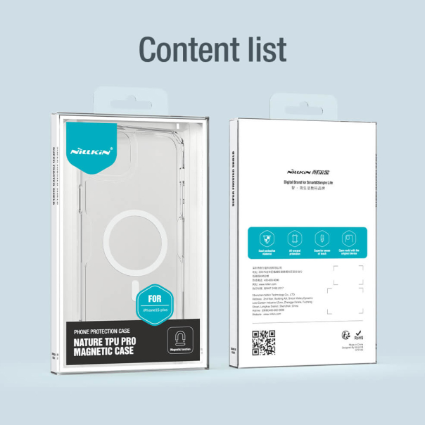 Maska za iPhone 15 Plus 6.7 transparent Nillkin Nature Pro Magnetic - 209900