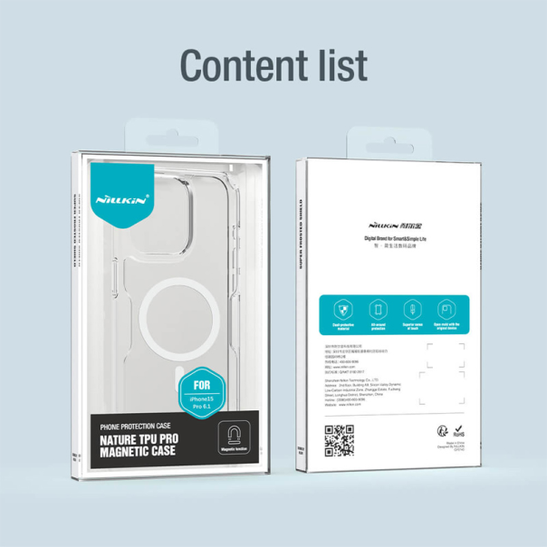 Maska za iPhone 15 Pro 6.1 transparent Nillkin Nature Pro Magnetic - 209902