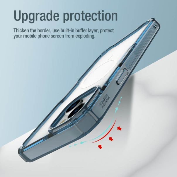 Maska za iPhone 15 Pro Max 6.7 Nillkin Nature Pro Magnetic plava - 209903