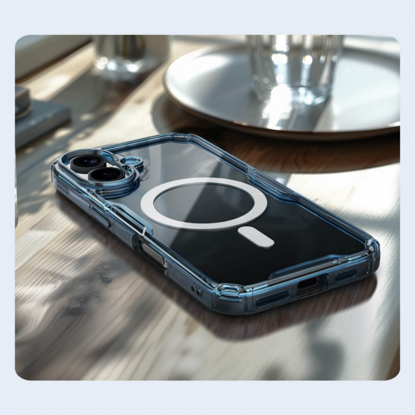 Maska za iPhone 16 6.1 Nillkin Nature Pro Magnetic plava - 216338-1