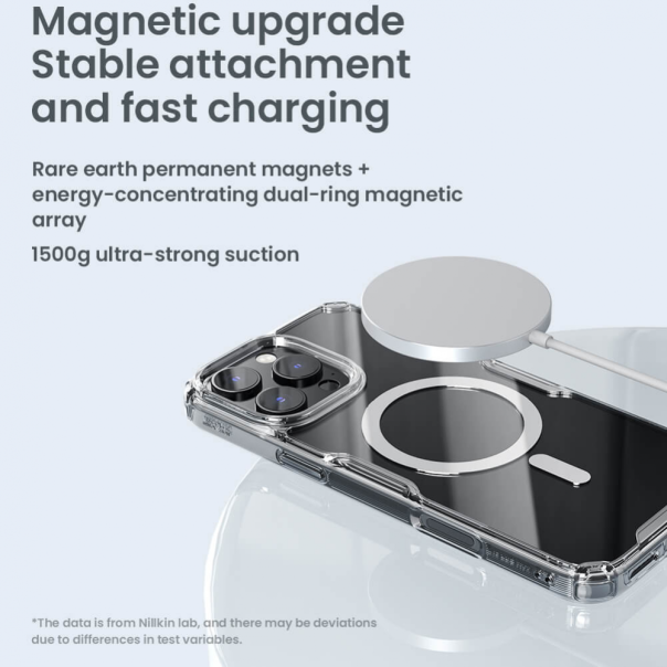 Maska za iPhone 16 Pro 6.3 transparent Nillkin Nature Pro Magnetic - 216342