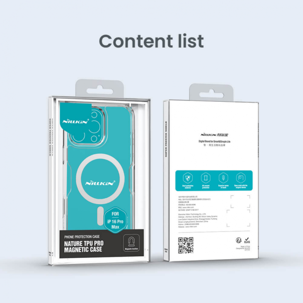 Maska za iPhone 16 Pro Max 6.9 transparent Nillkin Nature Pro Magnetic - 216344