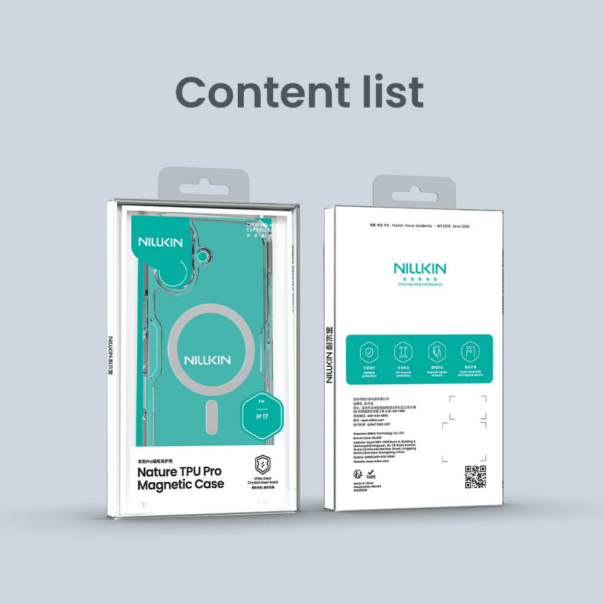 Maska za iPhone 17 63 Nillkin Nature Pro Magnetic transparent - 223889
