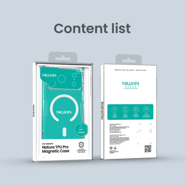 Maska za iPhone 17 Pro Max 69 Nillkin Nature Pro Magnetic transparent - 223891-1