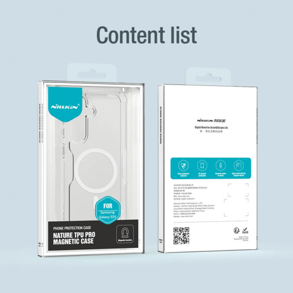 Maska za Samsung Galaxy S24 transparent Nillkin Nature Pro Magnetic - 212117