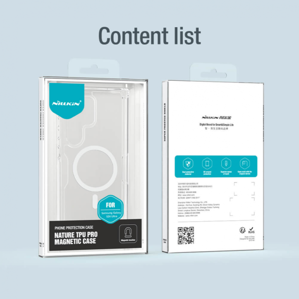 Maska za Samsung Galaxy S24 Ultra transparent Nillkin Nature Pro Magnetic - 212119-1