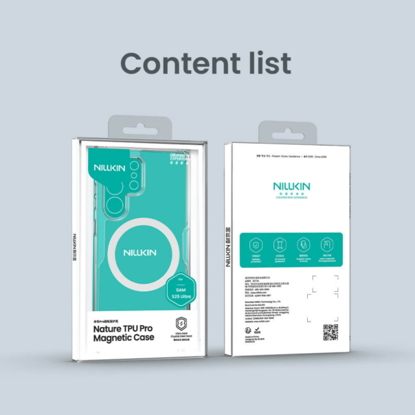 Torbica Nillkin Nature Pro Magnetic za Samsung S938B Galaxy S25 Ultra transparent - 220105
