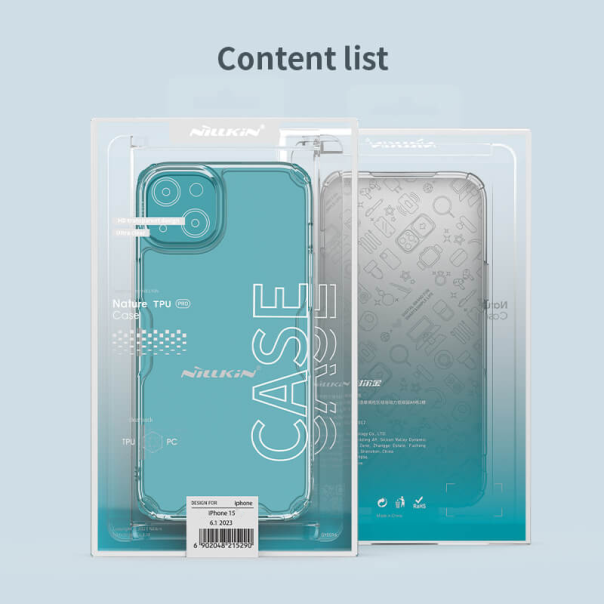 Maska za iPhone 15 6.1 transparent Nillkin Nature Pro - 209520