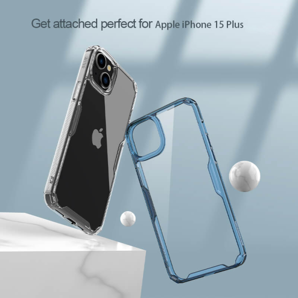 Maska za iPhone 15 Plus 6.7 Nillkin Nature Pro plava - 209521