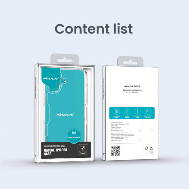 Maska za iPhone 16 6.1 transparent Nillkin Nature Pro - 216346