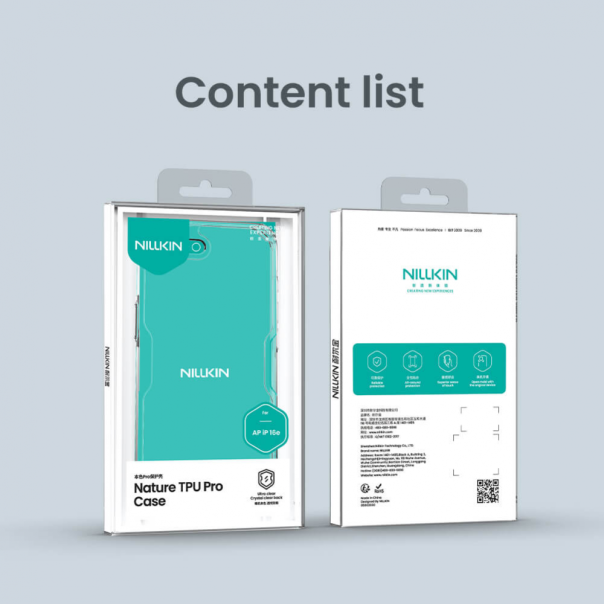 Torbica Nillkin Nature Pro za iPhone 16e 6.1 transparent - 220952