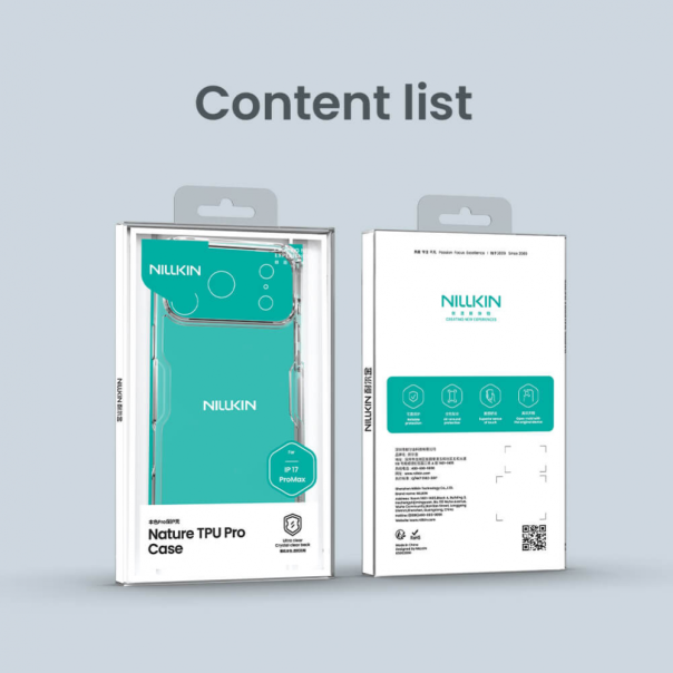 Maska za iPhone 17 Pro Max 69 Nillkin Nature Pro crna - 223895-1