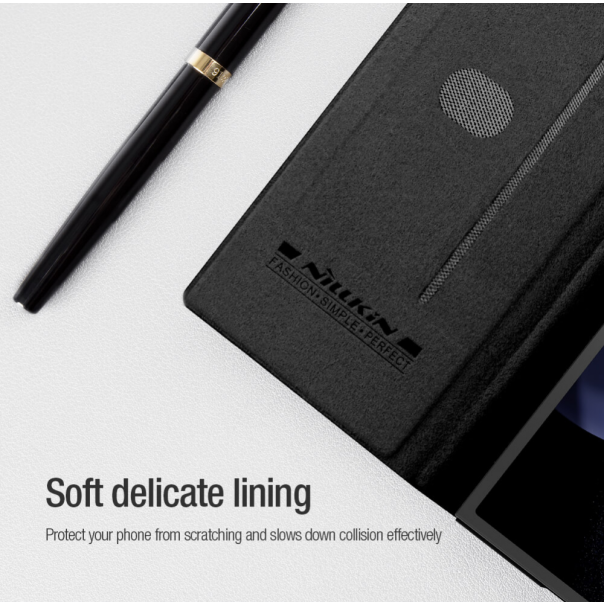 Maska za Samsung Galaxy Z Fold 6 Nillkin Qin Pro Leather crna - 215799