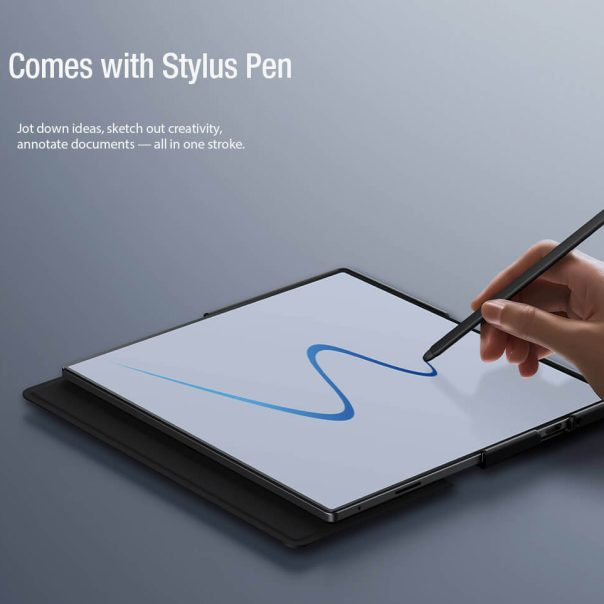 Maska za Samsung F966B Galaxy Z Fold 7 crna (with pen) Nillkin Qin Pro Leather - 222967-1