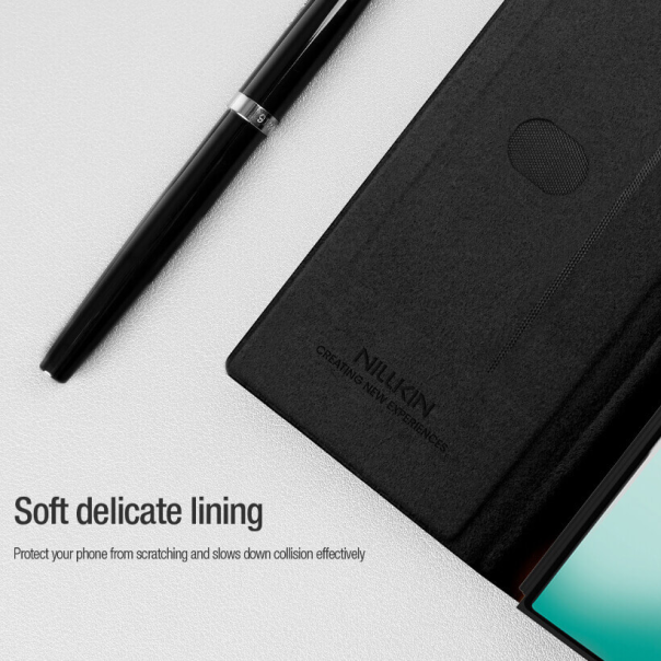 Maska za Samsung F966B Galaxy Z Fold 7 crna (with pen) Nillkin Qin Pro Leather - 222967-1