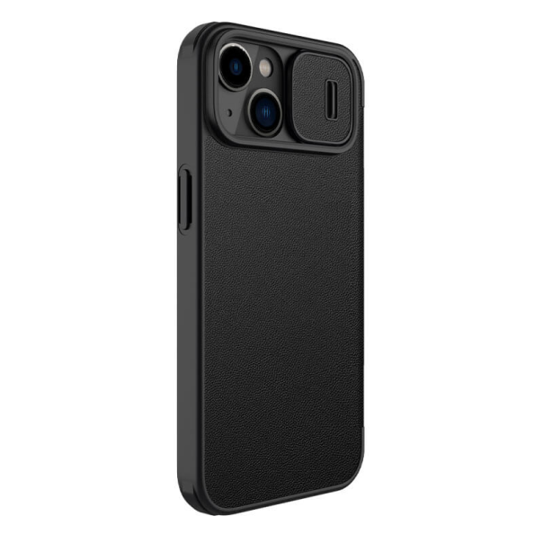 Torbica Nillkin Qin Pro (plain leather) za iPhone 14 Plus 6.7 crna - 203026