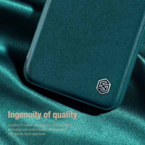 Torbica Nillkin Qin Pro (plain leather) za iPhone 14 Plus 6.7 crna - 203026