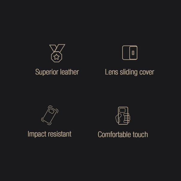 Maska za Samsung Galaxy S23 Nillkin Qin Pro (plain leather) crna - 205942