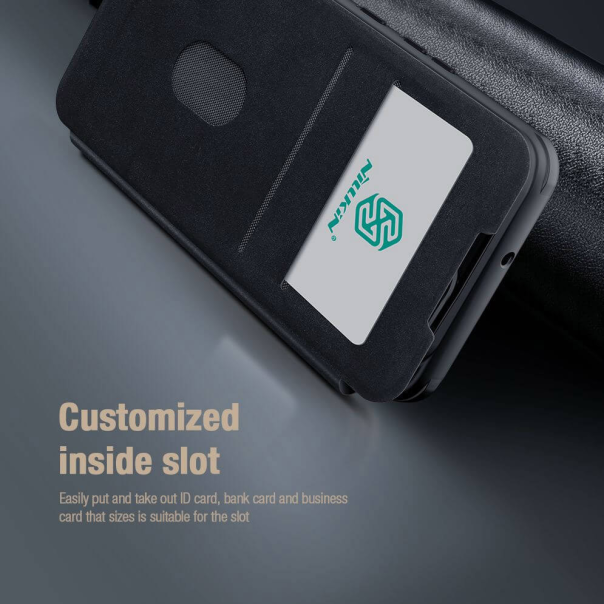 Maska za Samsung Galaxy S23 Nillkin Qin Pro (plain leather) crna - 205942