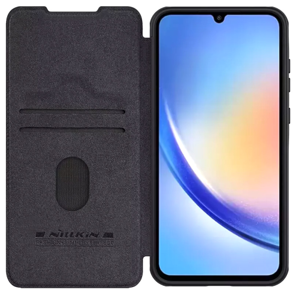 Maska za Samsung A55 5G/ A556B na preklop Nillkin Qin Pro crna - 213059