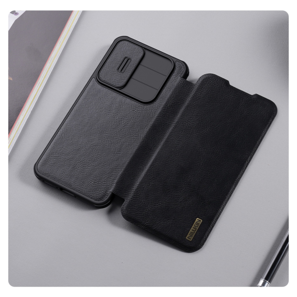 Maska za Samsung Galaxy A56 5G Nillkin Qin Pro crna - 221437