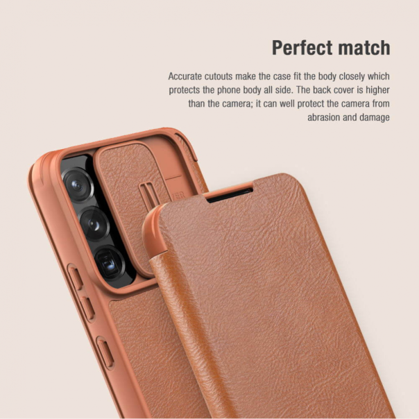 Torbica Nillkin Qin Pro za Samsung S906B Galaxy S22 Plus 5G braon - 99615