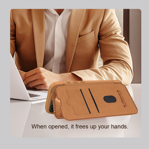 Torbica Nillkin Qin Prop za iPhone 16 Pro 6.3 crna - 216356