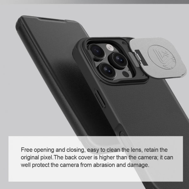 Torbica Nillkin Qin Prop za iPhone 16 Pro 6.3 crna - 216356