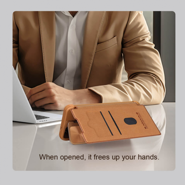 Torbica Nillkin Qin Prop za Samsung S921B Galaxy S24 crna - 213613