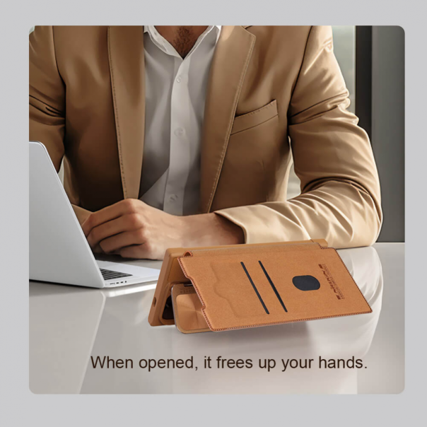 Torbica Nillkin Qin Prop za Samsung S928B Galaxy S24 Ultra crna - 213615