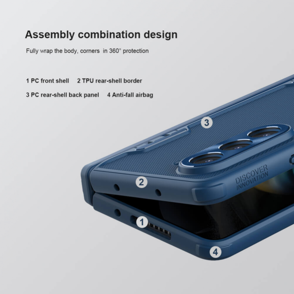 Maska za Samsung Galaxy Z Fold 5 Nillkin Scrub Fold zelena - 210585