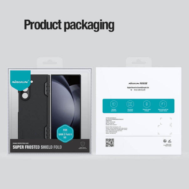 Maska za Samsung Galaxy Z Fold 6 Nillkin Scrub Fold crna - 215359-1