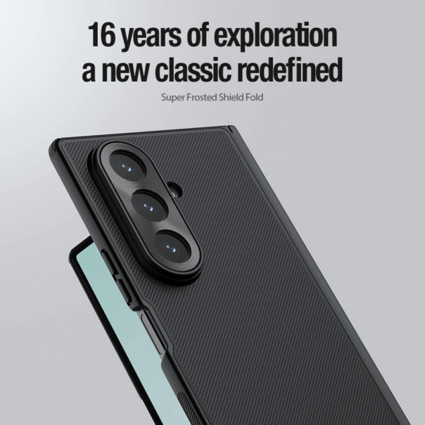 Maska za Samsung F966B Galaxy Z Fold 7 Nillkin Scrub Fold crna - 222803