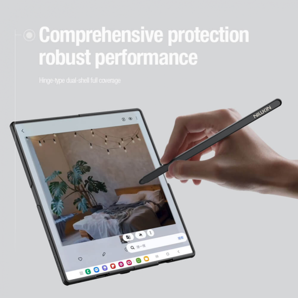 Maska za Samsung F966B Galaxy Z Fold 7 Nillkin Scrub Fold crna - 222803