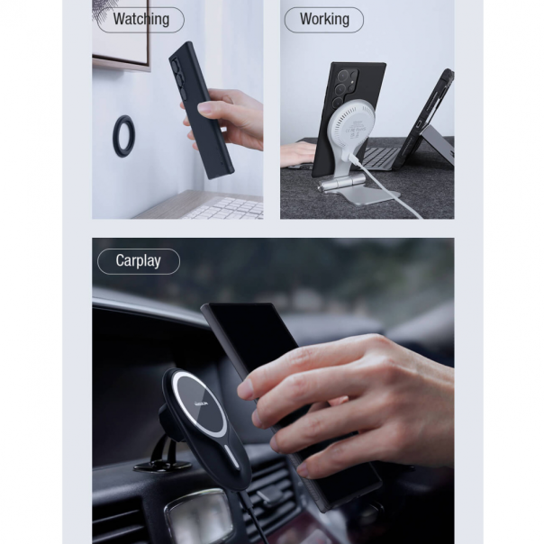 Maska za Samsung Galaxy S24 Ultra Nillkin Scrub Pro Magnetic crna - 212126-1