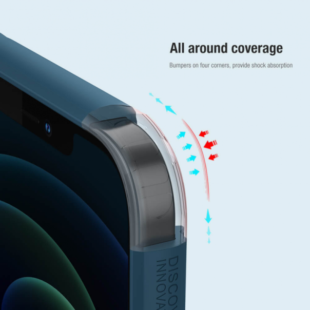 Maska za iPhone 12/12 Pro 6.1 Nillkin Scrub Pro crna (sa otvorom za logo) - 91785-1