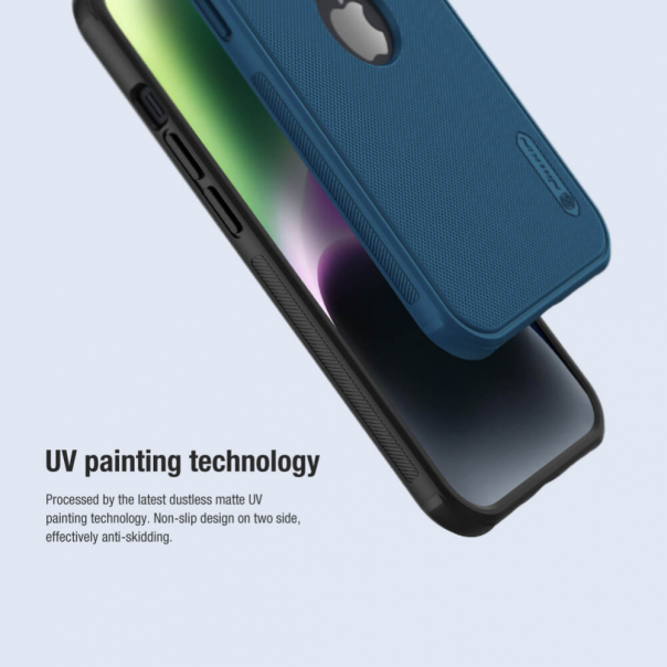 Torbica Nillkin Scrub Pro za iPhone 15 6.1 (sa otvorom za logo) plava - 210666