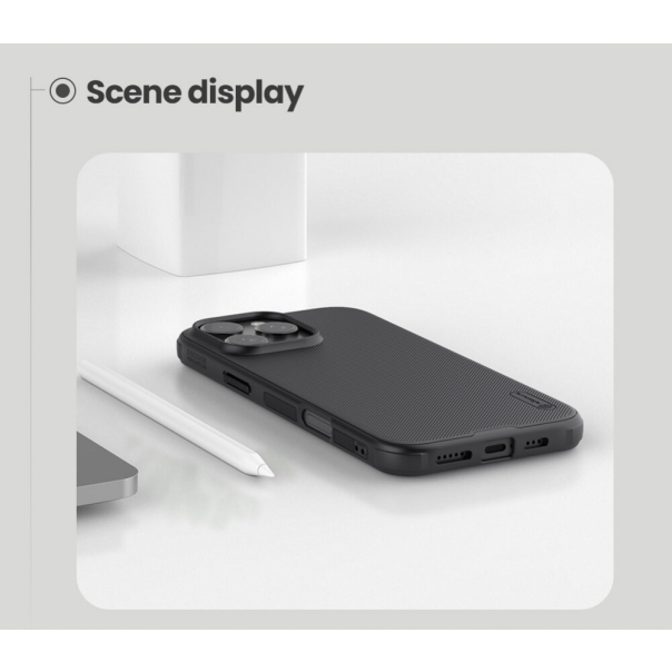 Maska za iPhone 16 Pro Max 6.9 Nillkin Scrub Pro crna - 216368