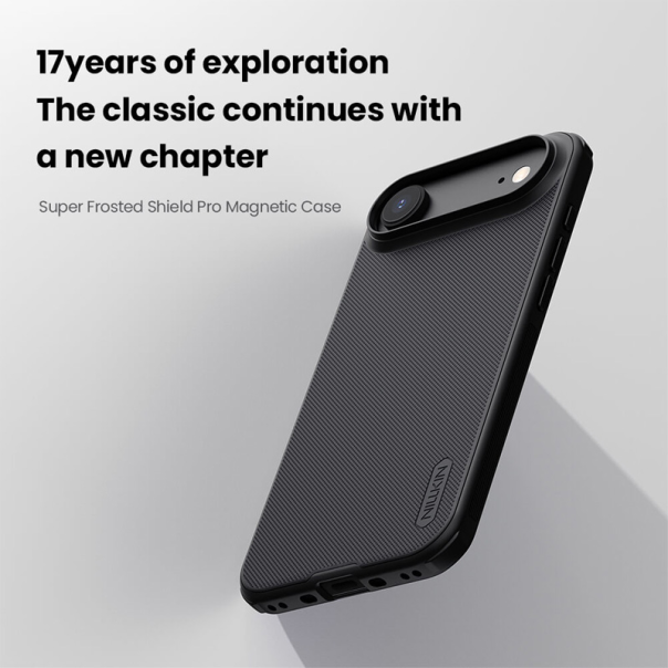 Maska za iPhone 17 Air 66 Nillkin Scrub Pro crna - 223576