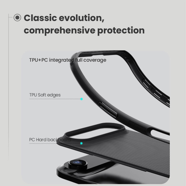 Maska za iPhone 17 Air 66 Nillkin Scrub Pro crna - 223576