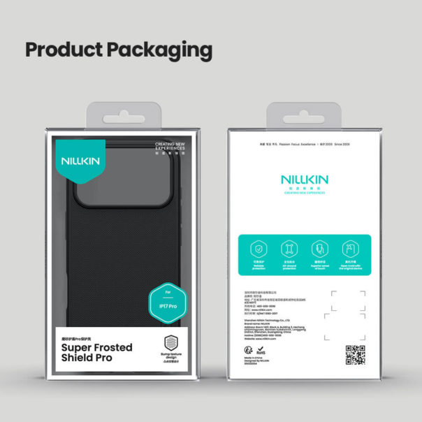 Maska za iPhone 17 Pro 63 Nillkin Scrub Pro plava - 223578