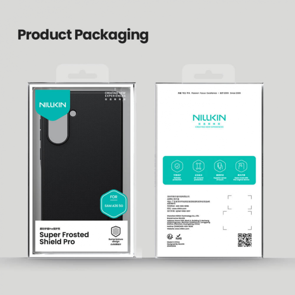 Maska za Samsung Galaxy A36 5G Nillkin Scrub Pro crna - 219254