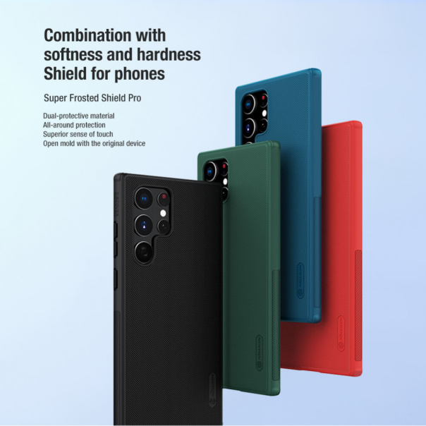 Maska za Samsung Galaxy S22 Ultra 5G Nillkin Scrub Pro zelena - 99088