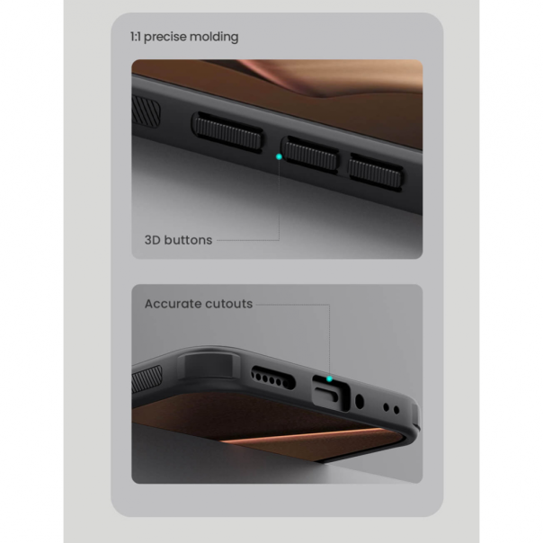 Maska za Xiaomi 15T Pro Nillkin Scrub Pro crna - 224755