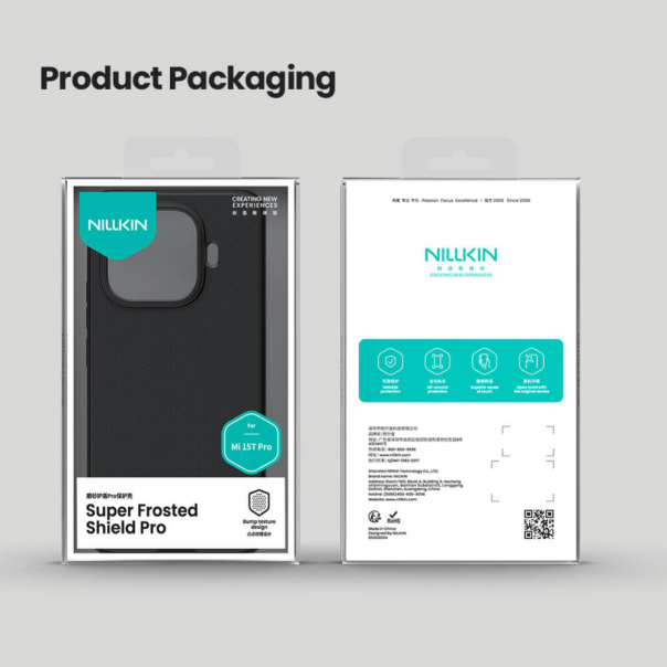 Maska za Xiaomi 15T Pro Nillkin Scrub Pro crna - 224755