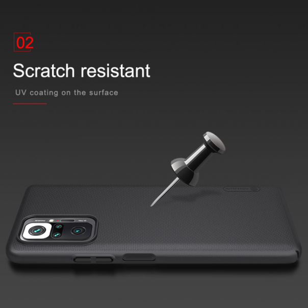 Maska za Xiaomi Redmi Note 10 Pro/10 Pro Max Nillkin Scrub crna - 94167