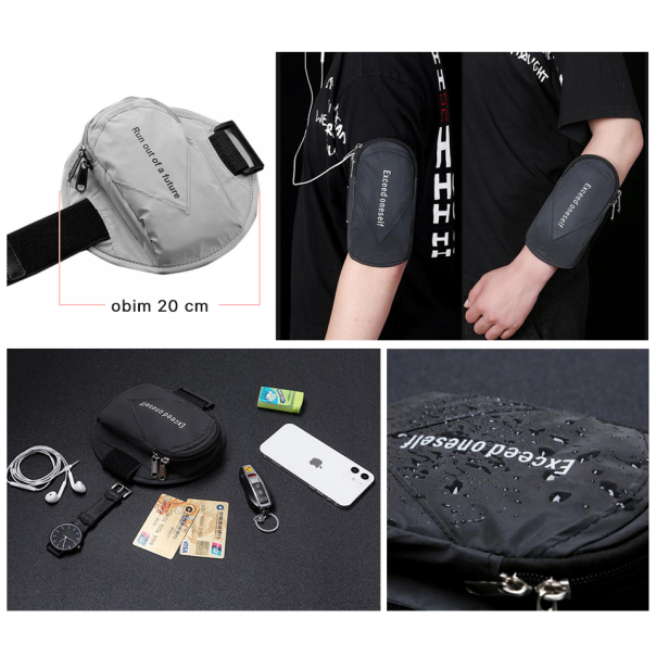 Torbica oko ruke EL10 6.5'' siva - 200942