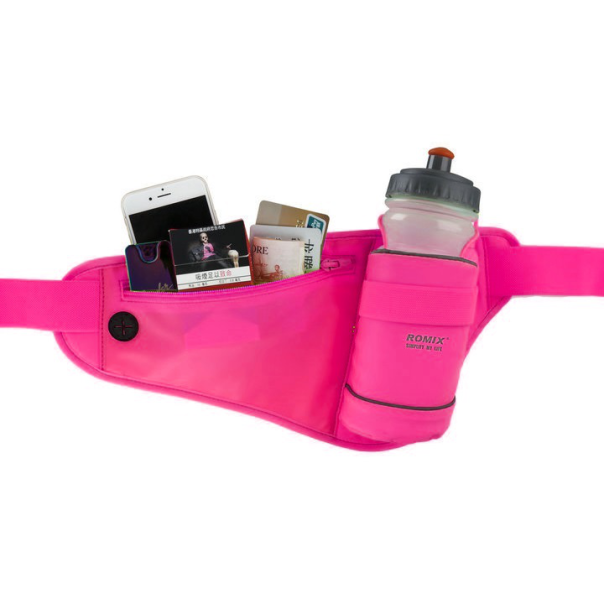 Torbica oko struka Romix RH23 za bidon pink - 69769