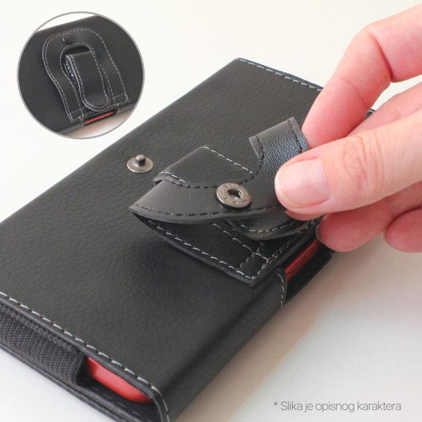 Torbica pojas univerzalna 6.5 crna - 88382-1